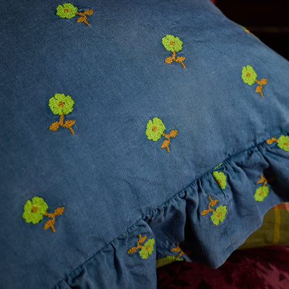 Anneliese Ruffle Pillowcase (x1) - Peridot