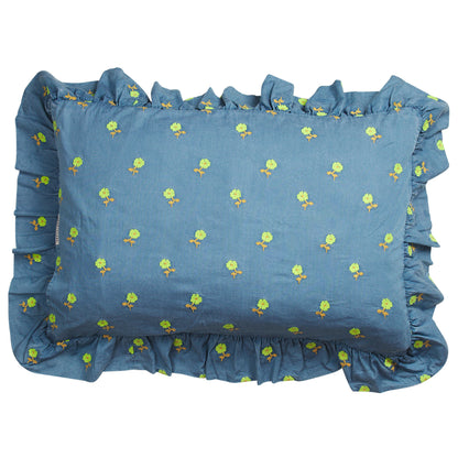 Anneliese Ruffle Pillowcase (x1) - Peridot