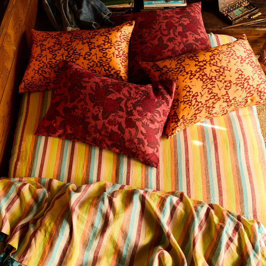 Sierra Linen Pillowcase Set - Terracotta