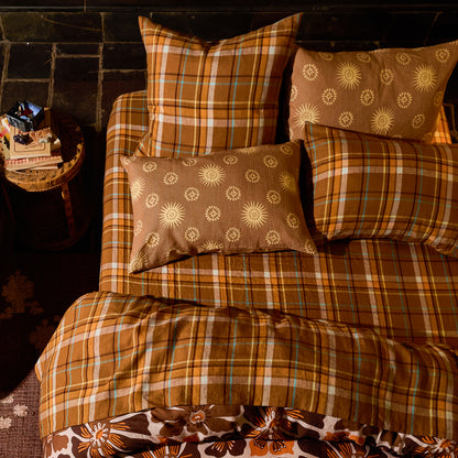 Frances Linen Pillowcase Set - Sable