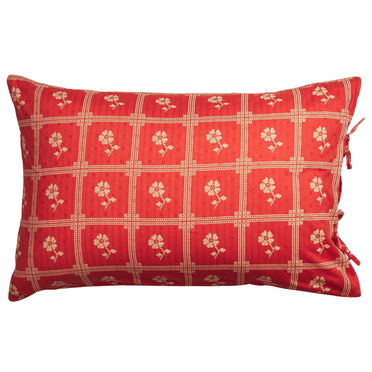 Bonny Cotton Pillowcase Set - Poppy