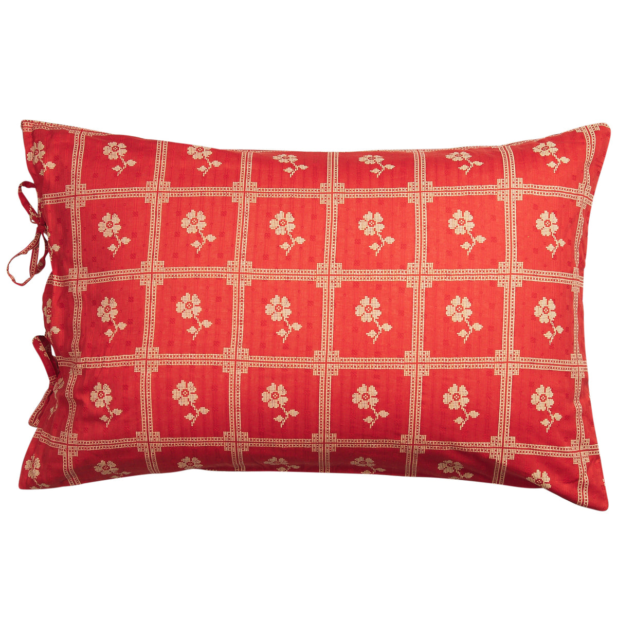 Bonny Cotton Pillowcase Set - Poppy