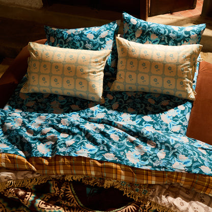 Bonny Cotton Pillowcase Set - Turquoise