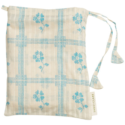 Bonny Cotton Pillowcase Set - Turquoise