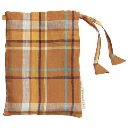 Frances Linen Quilt Cover - Sable