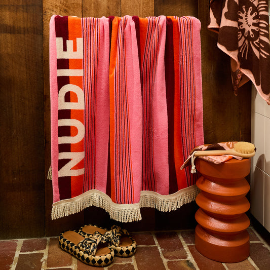 June Nudie Bath Sheet - Dahlia