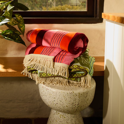 June Nudie Bath Sheet - Dahlia