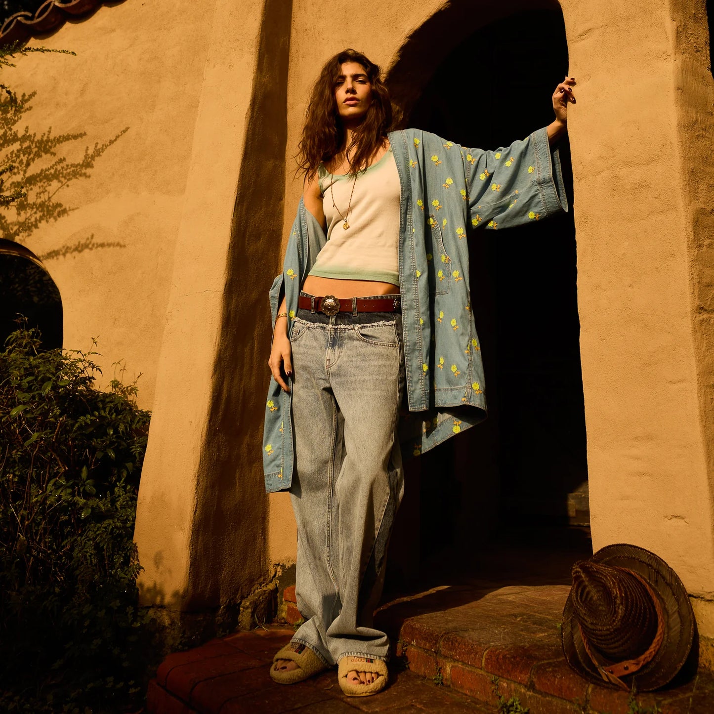 Anneliese Denim Robe - Peridot