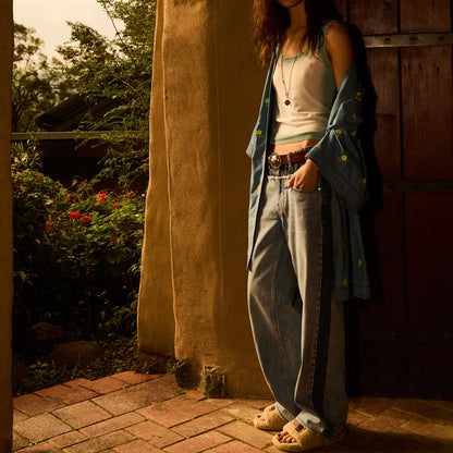 Anneliese Denim Robe - Peridot