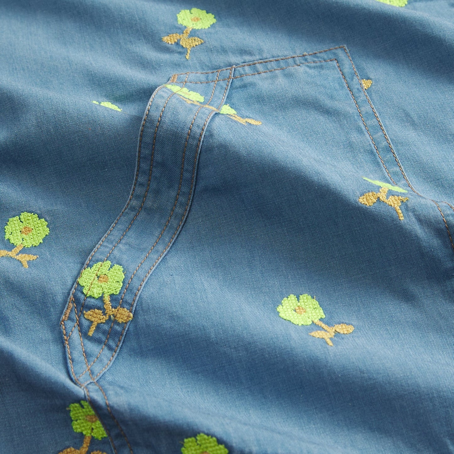 Anneliese Denim Robe - Peridot