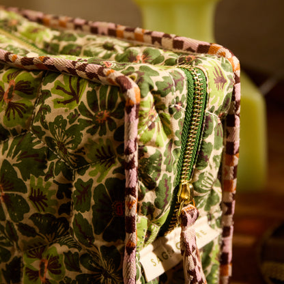 Magnolia Vanity Bag - Cactus Green