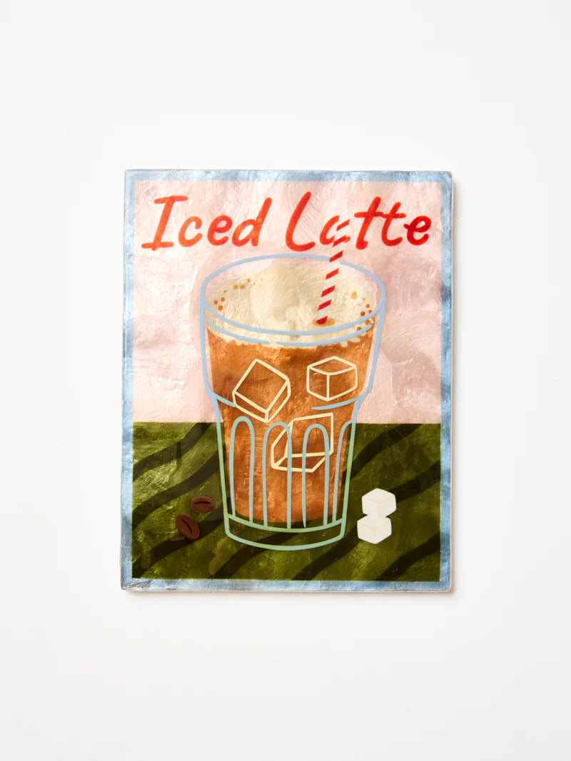 Barista Wall Art Iced Latte