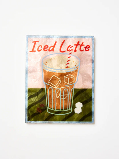 Barista Wall Art Iced Latte