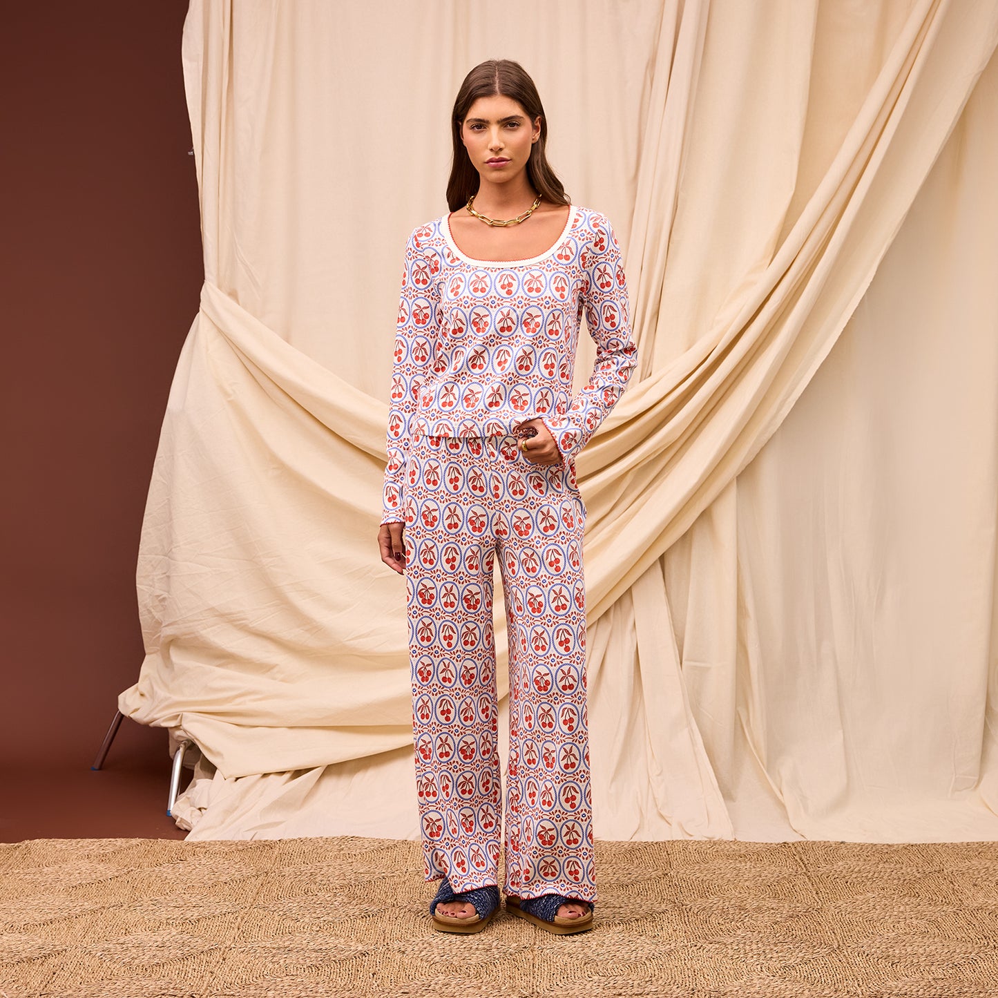Emese Pointelle Pyjama Set