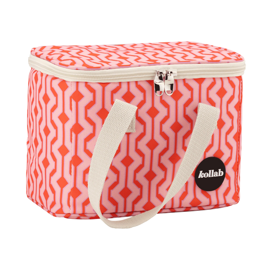 Lunch Bag Cherry Zig Zag