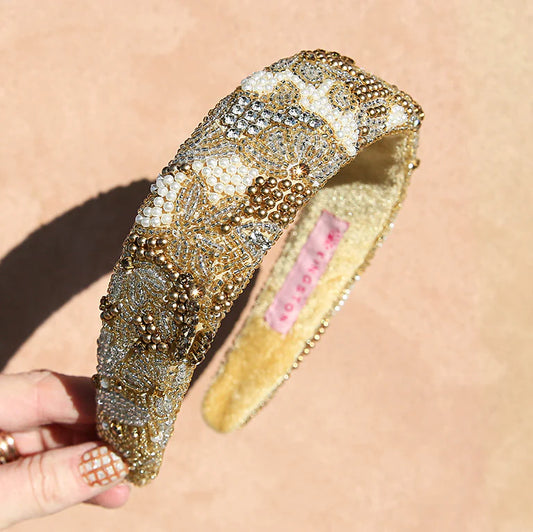 Golden Fields Beaded Headband