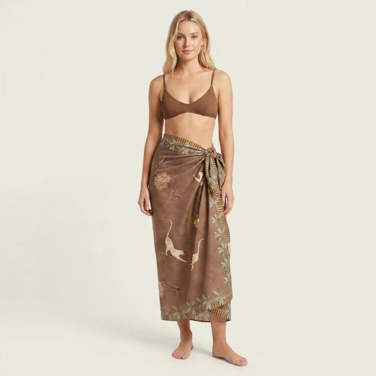 Eye of the Jungle Sarong - Hazel