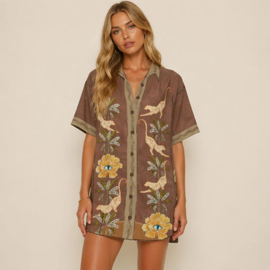 Eye of the Jungle Shirt - Hazel