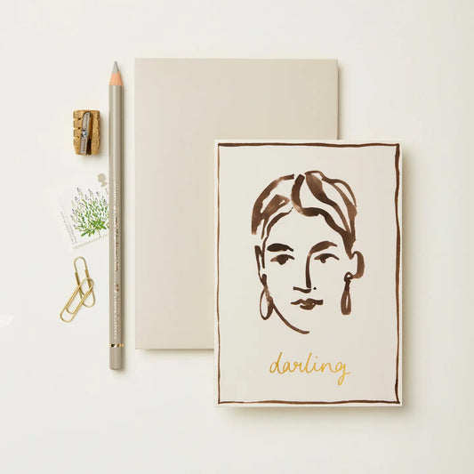 Portrait Darling Card
