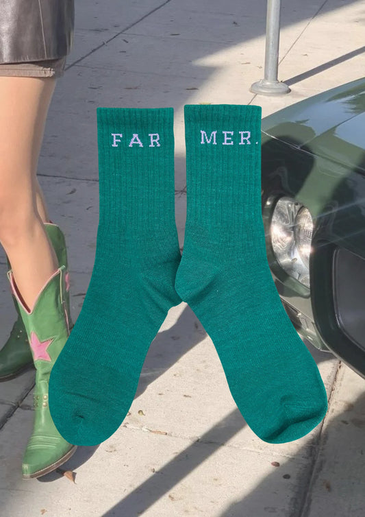 Green FM Boot Socks