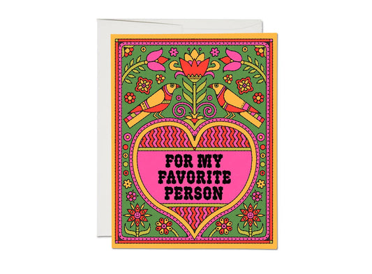 Favourite Person Love Card