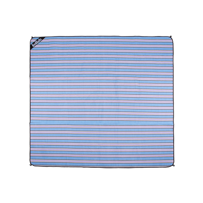 Picnic Mat Choc Blue Stripe
