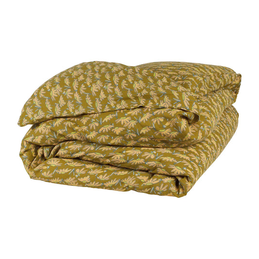 Hayle Linen Quilt Cover - Olive