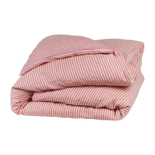 Lyme Linen Quilt Cover - Orchid