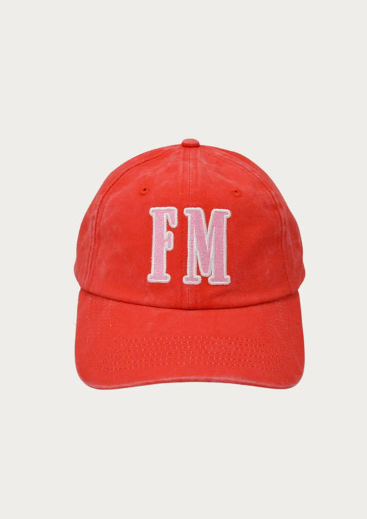 FM Intitals Cap - Pink/Red