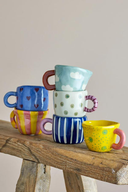 Nini Cup ~ Navy White Stripes