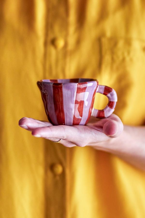 Nini Cup ~ Rose Bordeaux Stripe