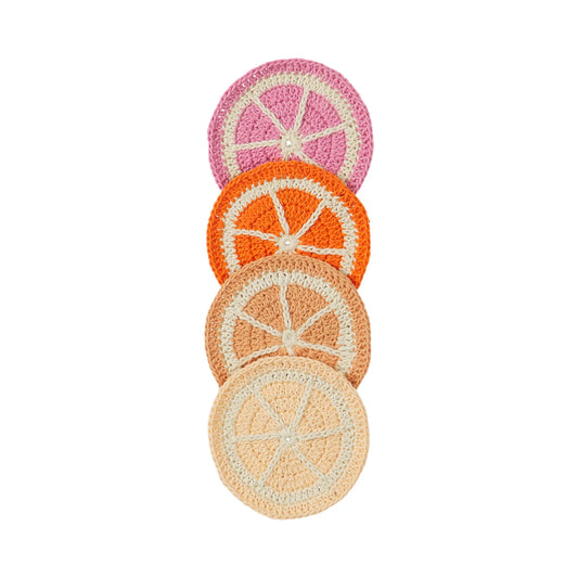 Fruitvale Crochet Coaster Set Dahlia