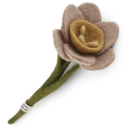 Daffodil Felted Flower Light Pink Small