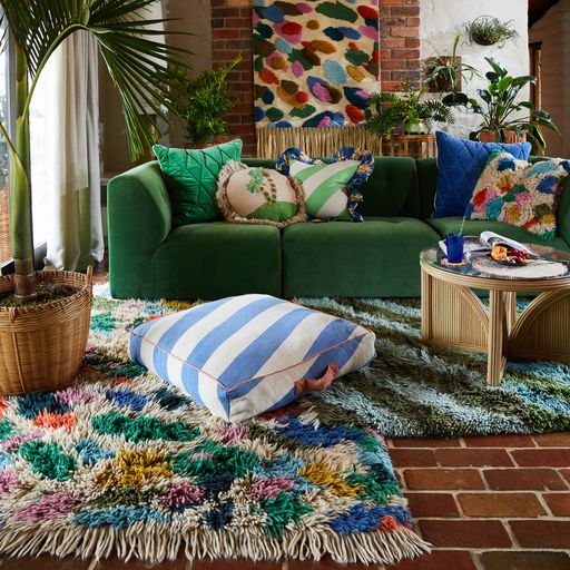 Palo Alto Floor Cushion - Freesia