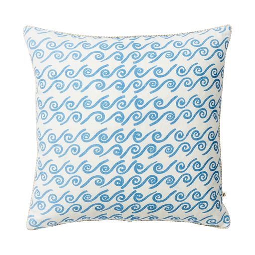 F/Cushion Blue Curves Blue 60cm