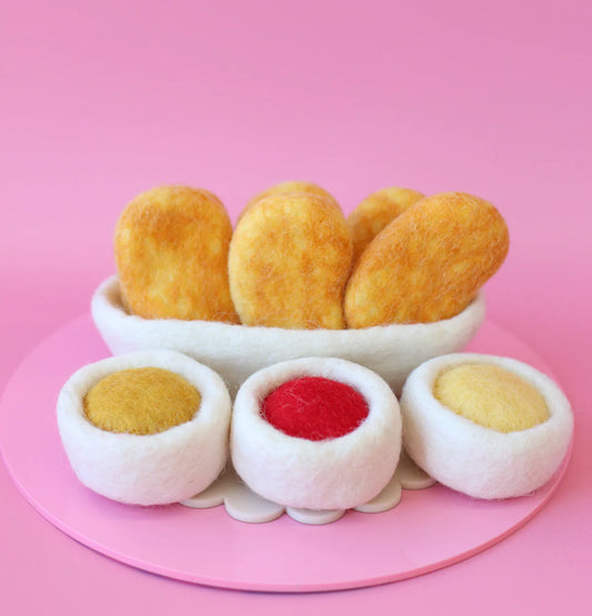 Felt Nuggets with Sauce