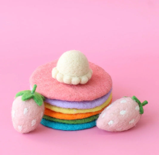Felt Rainbow Pancake Stack