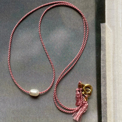 Forget Me Knot Pearl Choker