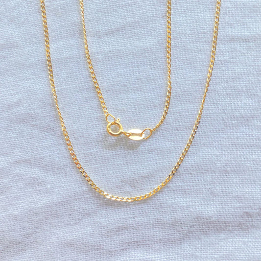 24k Gold Plated Curb Chain