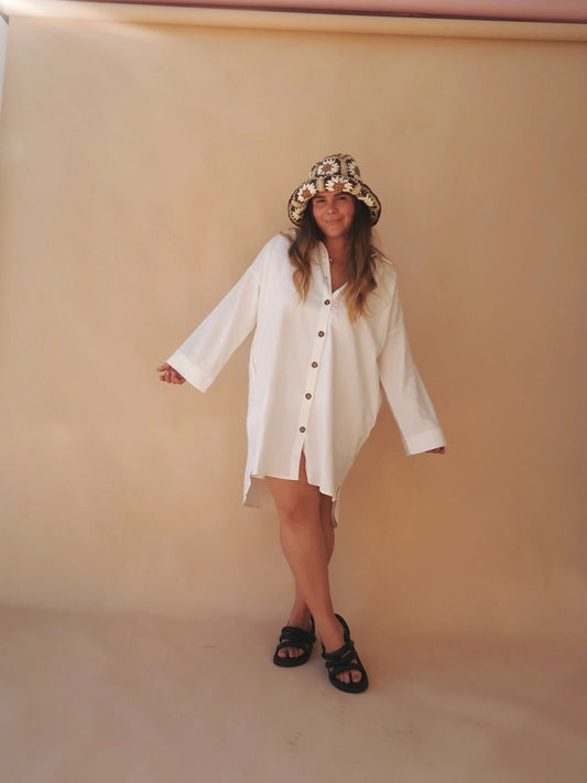 Bowie Dress White