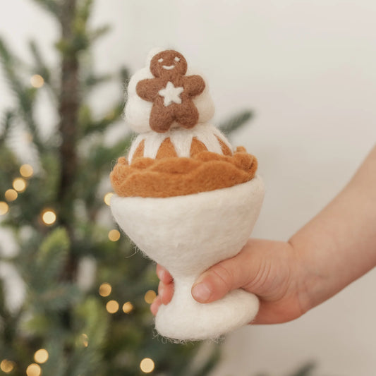 Felt Gingerbread Sundae