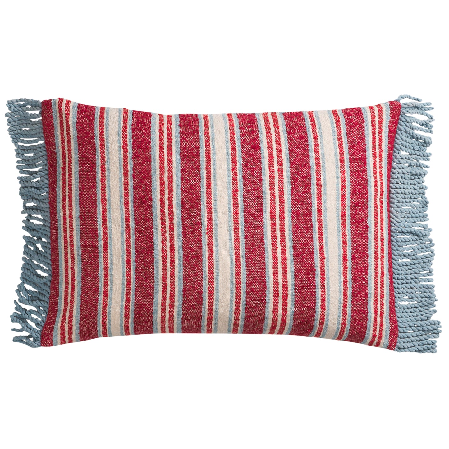 Selene Woven Cushion - Crimson