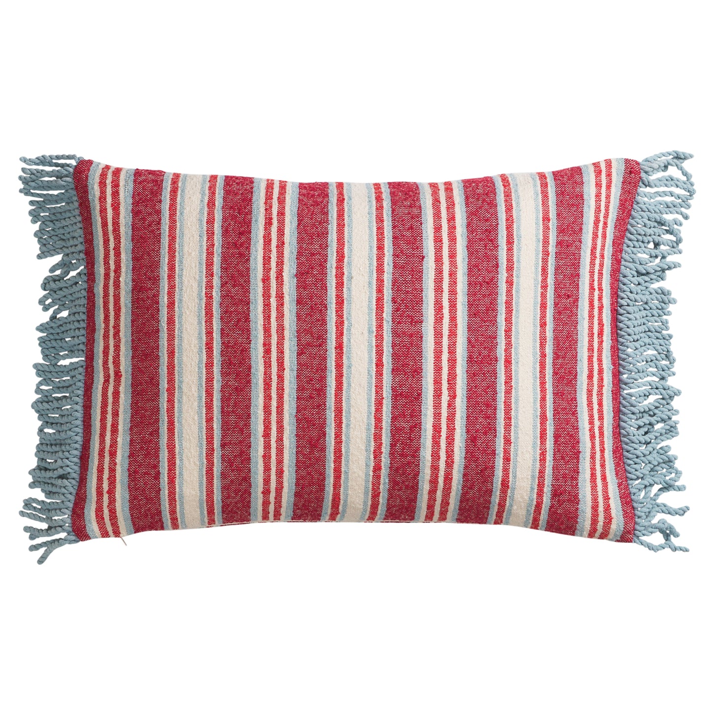 Selene Woven Cushion - Crimson