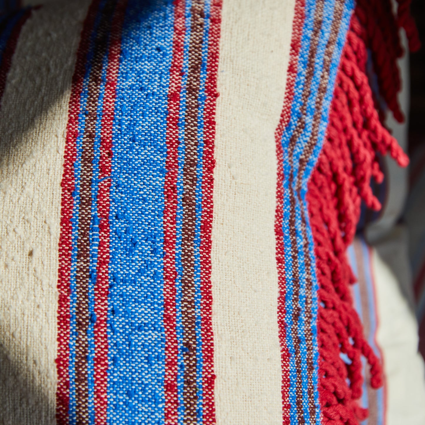 Selene Woven Cushion - Azure