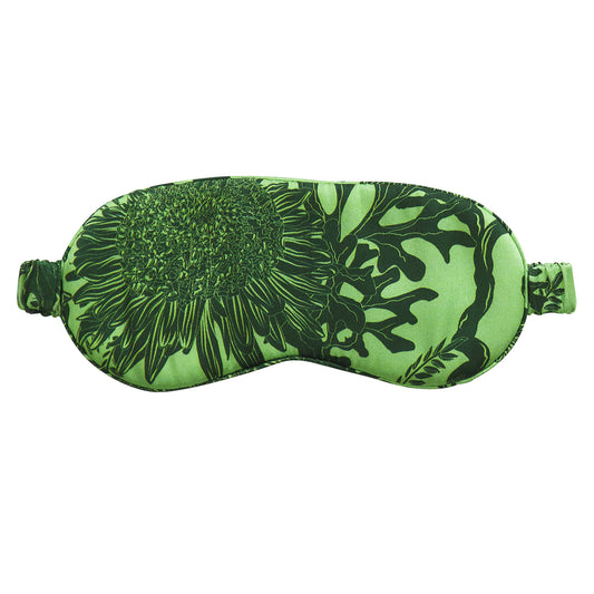 Delphine Silk Eye Mask ~ Key Lime
