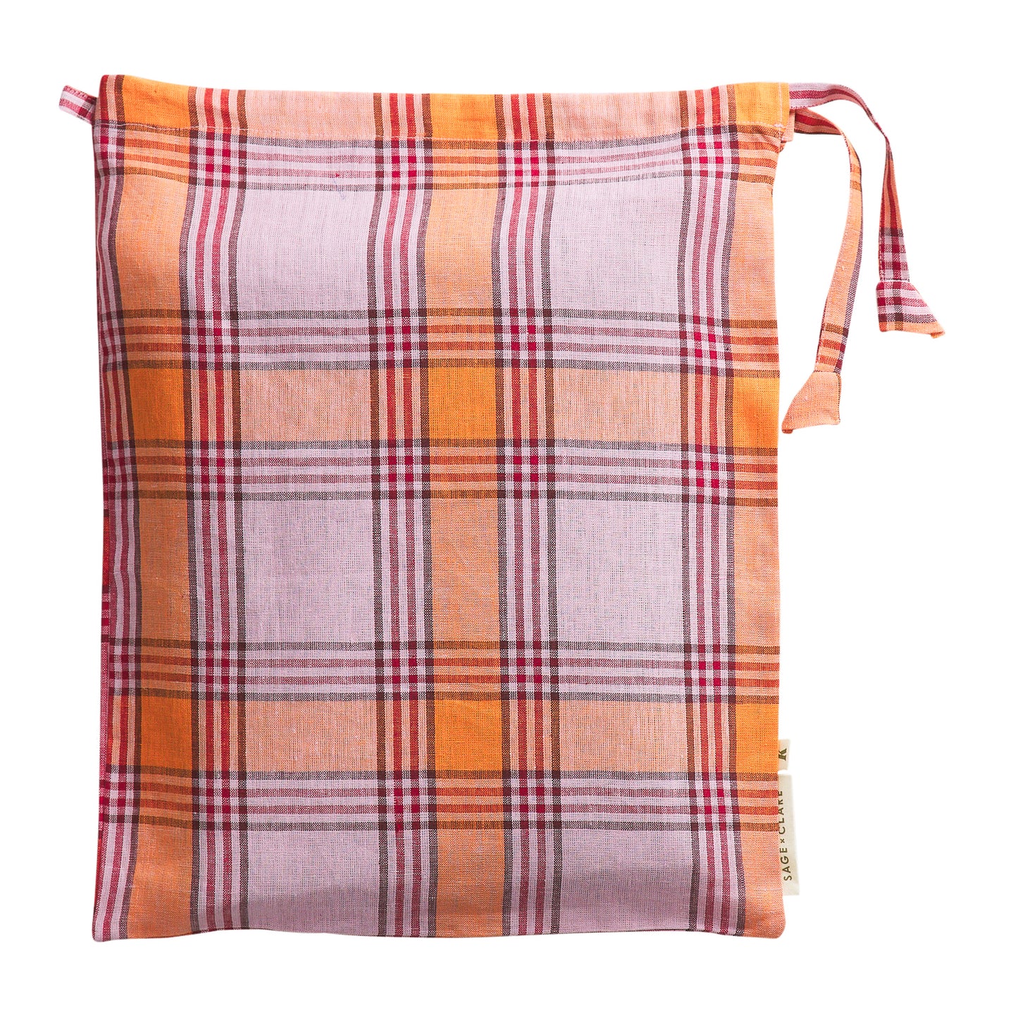 Isla Fitted Sheet ~ Vivid Coral