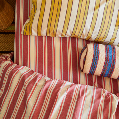 Selene Cotton Sheets - Crimson Fitted