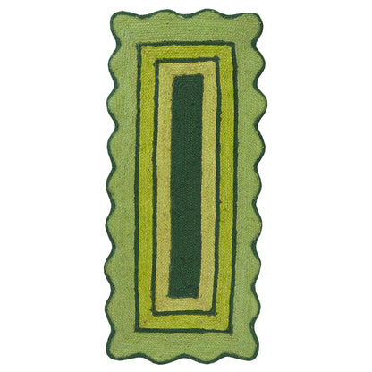 Melvie Jute Runner - Key Lime