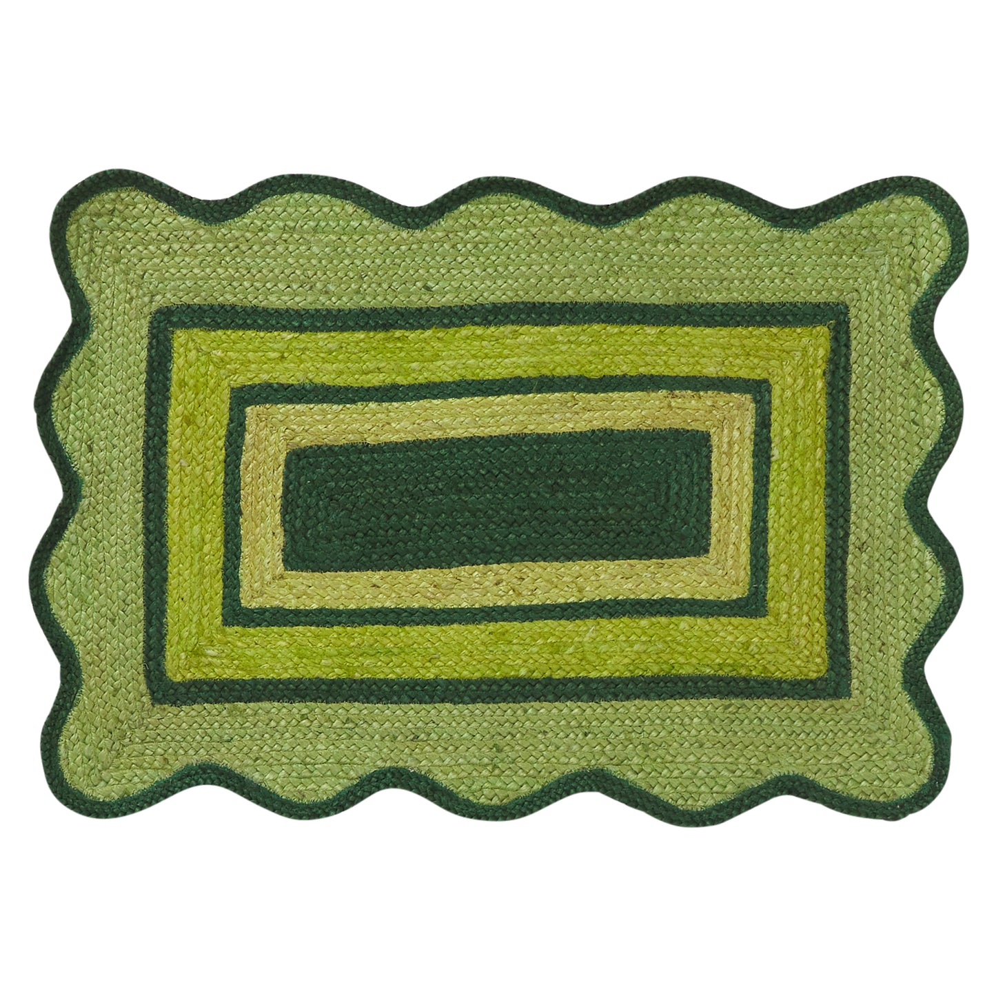 Melvie Jute Mat - Key Lime