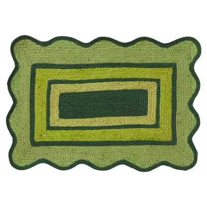 Melvie Jute Mat - Key Lime
